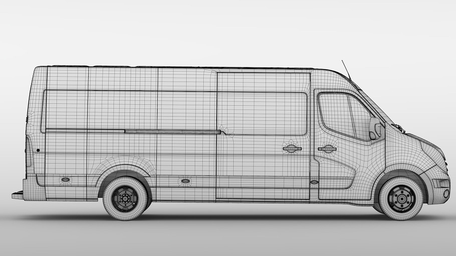 Renault Master L4H2 Van 2010 in Vehicles - product preview 9