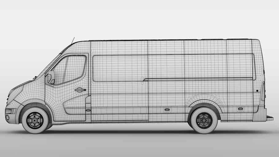Renault Master L4H2 Van 2010 in Vehicles - product preview 14