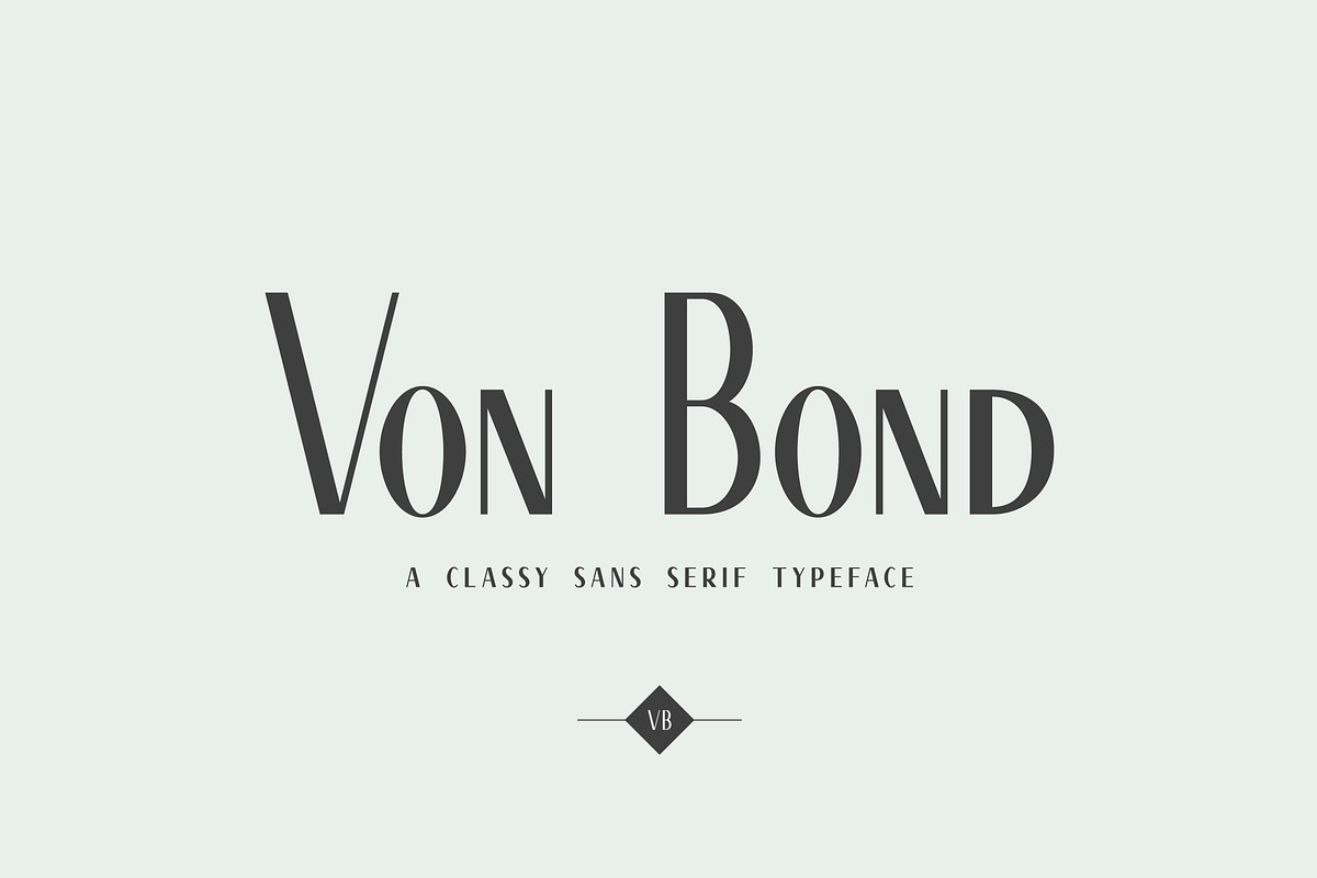 Von Bond - A Classy Sans Serif in Sans-Serif Fonts - product preview 8