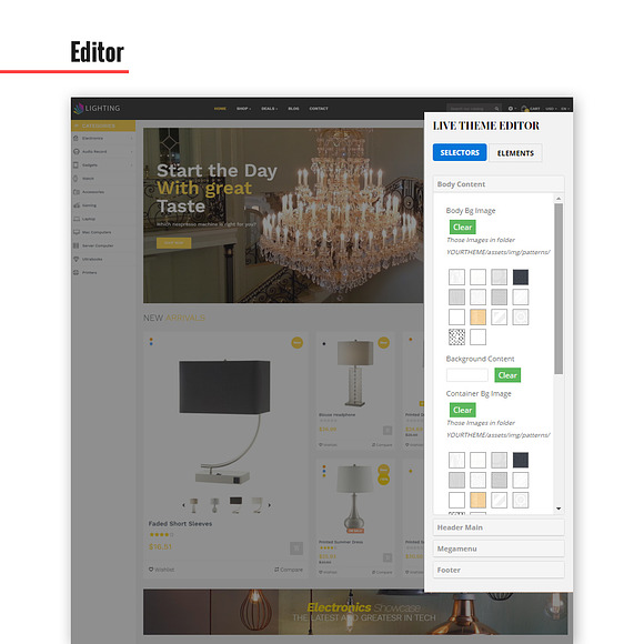 Ap Lighting in Website Templates - product preview 1
