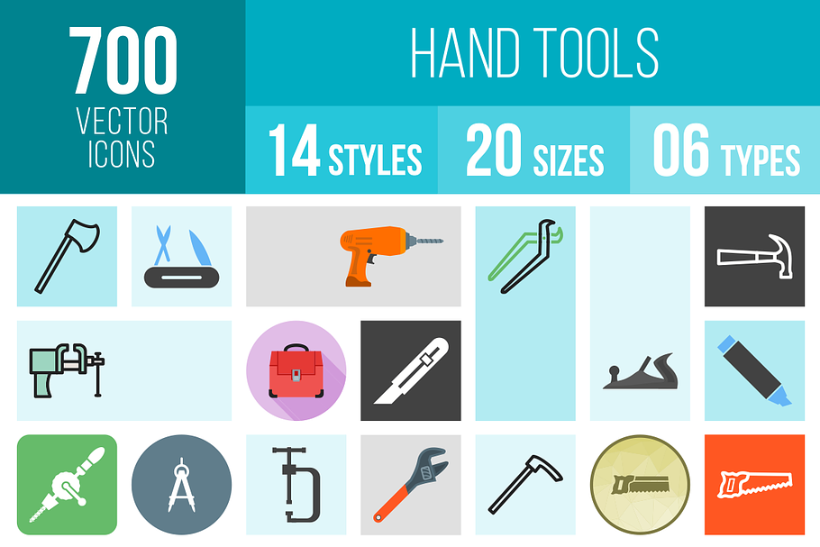700 Hand Tools Icons