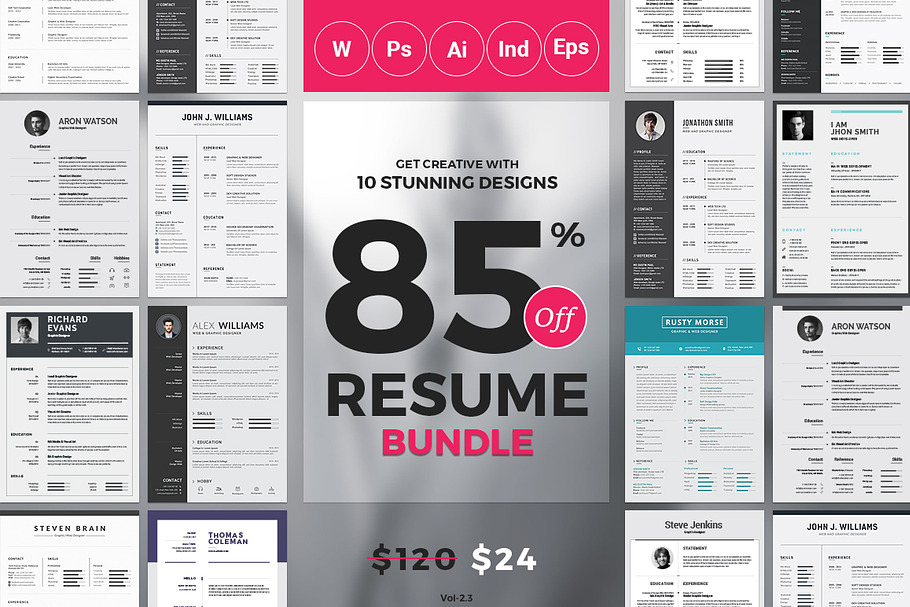 Best 10 Resume/CV Bundle in Resume Templates - product preview 8
