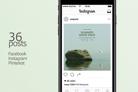 SEQUOIA Social Media Pack in Social Media Templates - product preview 1