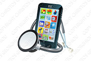 Mobile Phone Health Concept