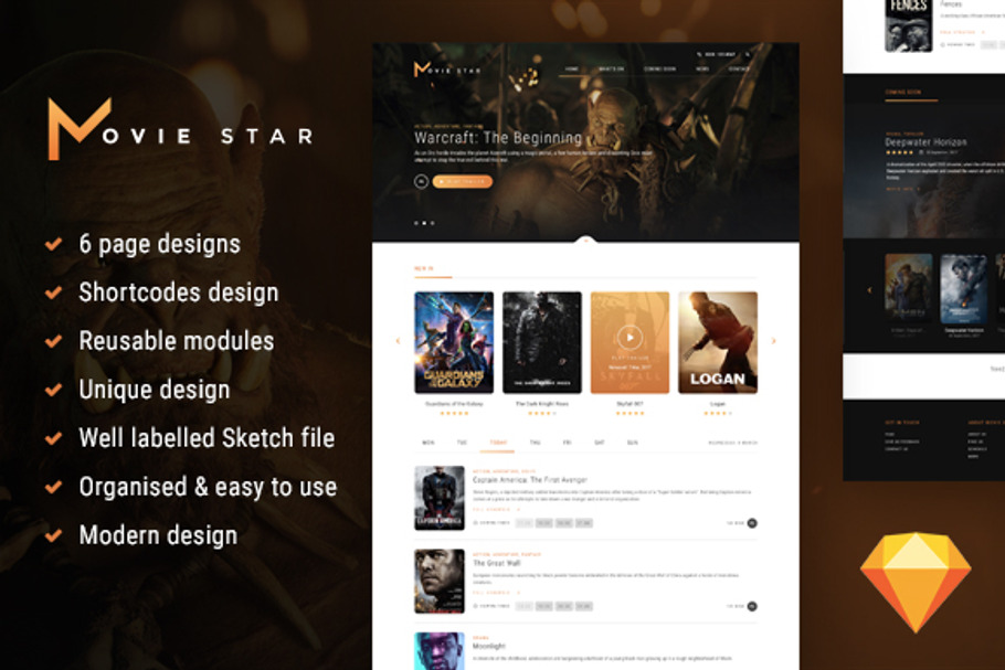Movie Star - Sketch design in App Templates - product preview 8