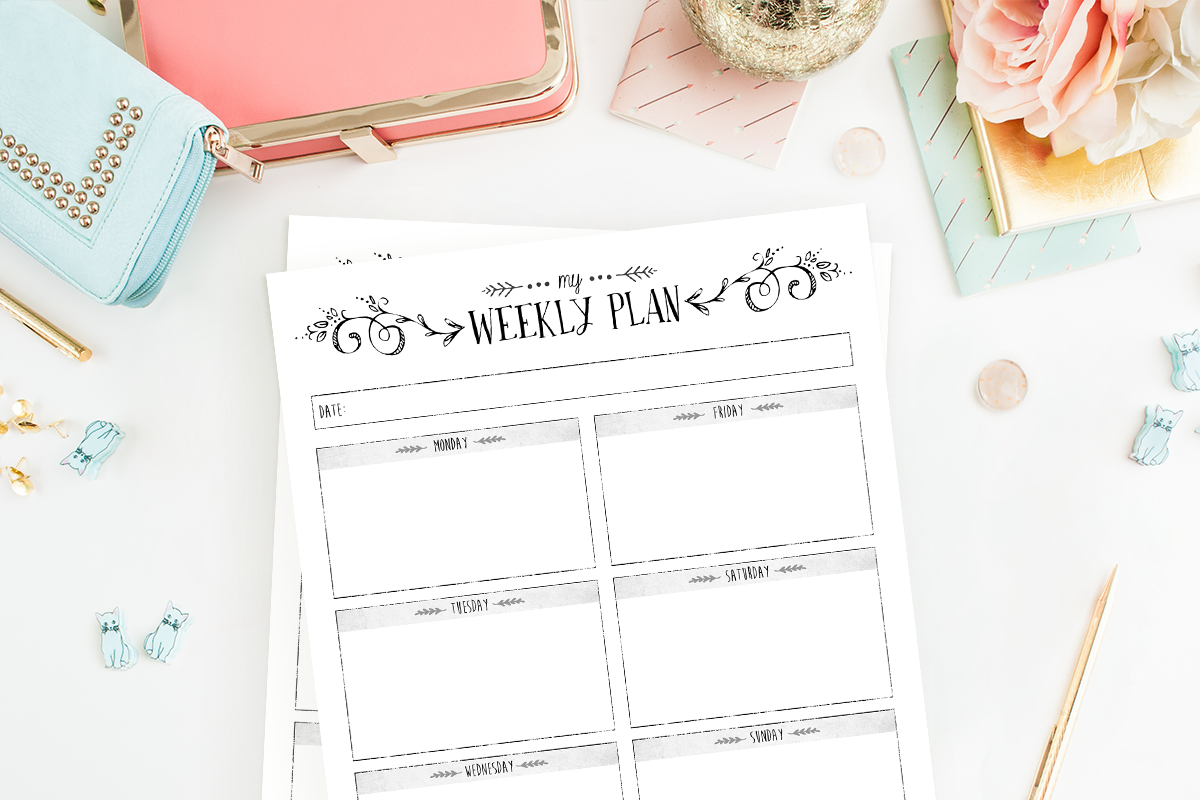 Weekly Planner - A4, A5 & Us Letter in Stationery Templates - product preview 8