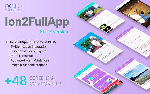 Ion2FullApp ELITE - Ionic Template in App Templates - product preview 1