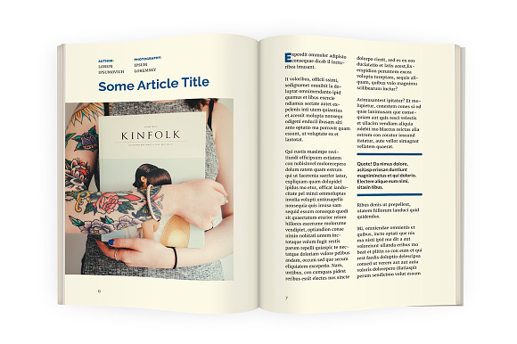 BlueFox - A5 mini magazine template in Magazine Templates - product preview 3