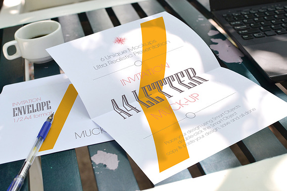 Letter and Envelope Mock-ups in Print Mockups - product preview 1