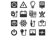 Energy Electricity Icons Set