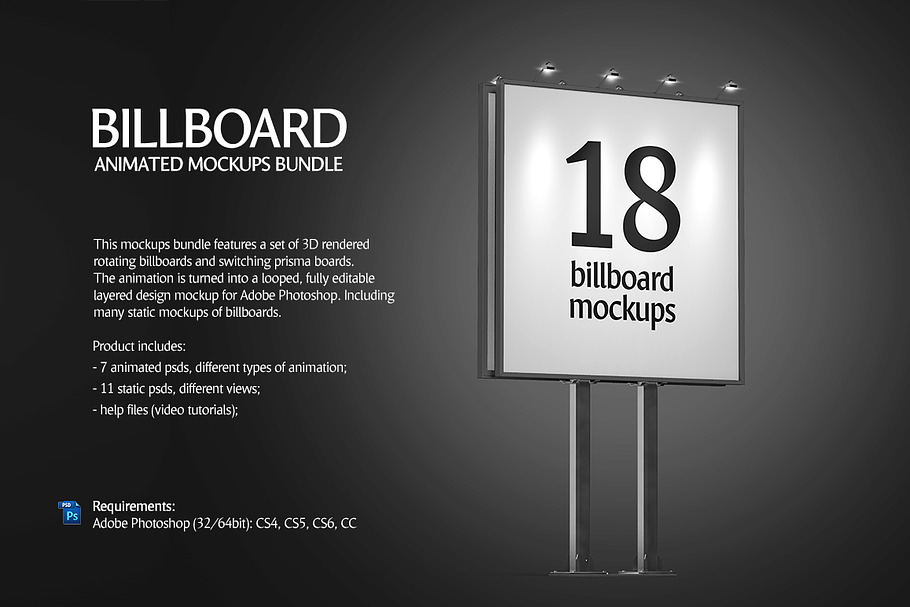 Billboard Animated Mockups Bundle in Print Mockups - product preview 8