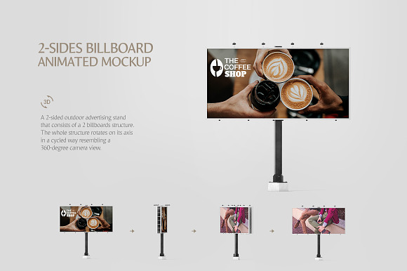 Billboard Animated Mockups Bundle in Print Mockups - product preview 5