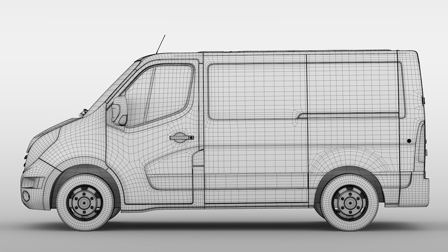Renault Mater L1H1 Van 2010 in Vehicles - product preview 20