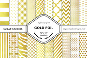Gold Foil Pattern Digital Background