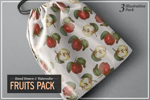 Watercolor Fruits Pack in Illustrations - product preview 2