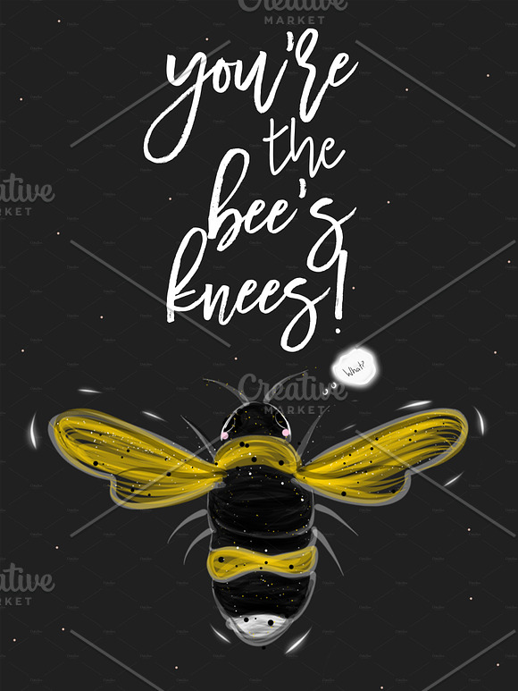You're the bee's knees in Illustrations - product preview 1