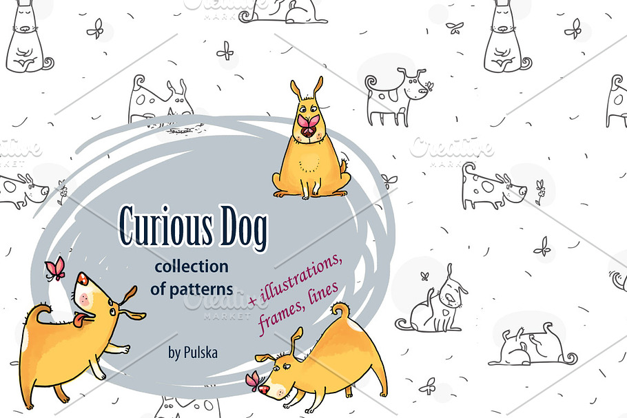 Curious Dog collection in Illustrations - product preview 8