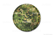 Military badge 3D illustration