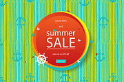 3 Summer sale banners