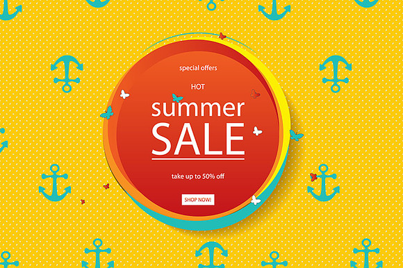 3 Summer sale banners in Graphics - product preview 2