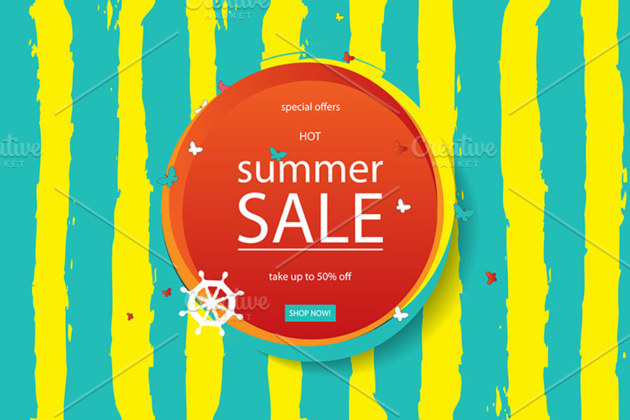 2 Summer sale banners in Graphics - product preview 8