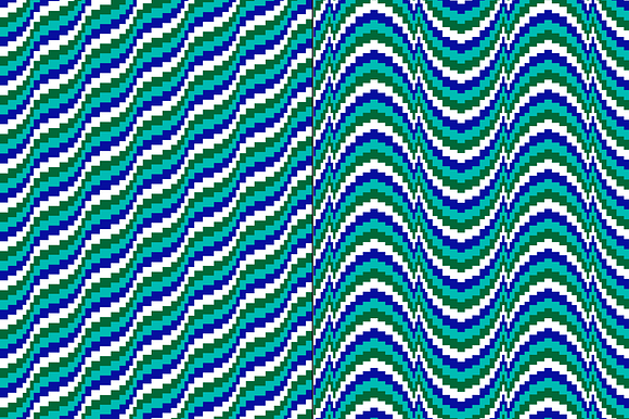 Blue Green Bargello Patterns  in Patterns - product preview 4