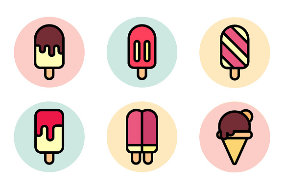 Ice Cream Clipart in Cute Icons - product preview 1