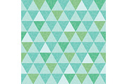 Vector blue and green triangle and leaves texture seamless repeat pattern background. Perfect for modern fabric, wallpaper, wrapping, stationery, home decor projects.