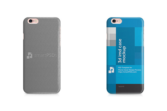 iPhone 6s 3d IMD Open Cut Phone Case in Product Mockups - product preview 1