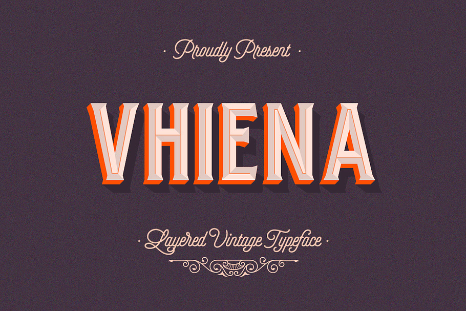 Vhiena Layered Type 2.0 in Stamp Fonts - product preview 8