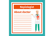 Medical notes about nepiologist