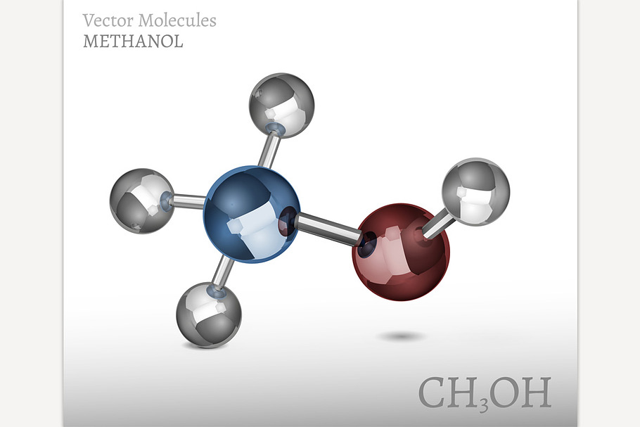 Methanol Molecule Image in Illustrations - product preview 8