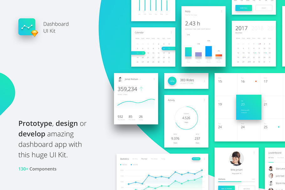 Datta - Dashboard UI Kit in UI Kits and Libraries - product preview 8