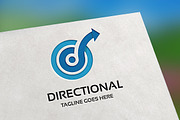 Directional (Letter D) Logo
