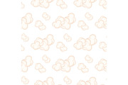 Seamless Pattern with PinkClouds Isolated Vector