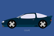 vector coupe car