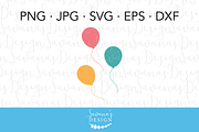 Birthday Balloons SVG Cut Files