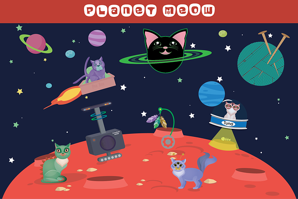 Planet Meow - 40 Alien Cat Elements