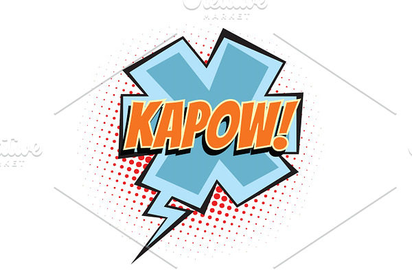 kapow comic word
