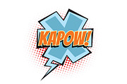 kapow comic word