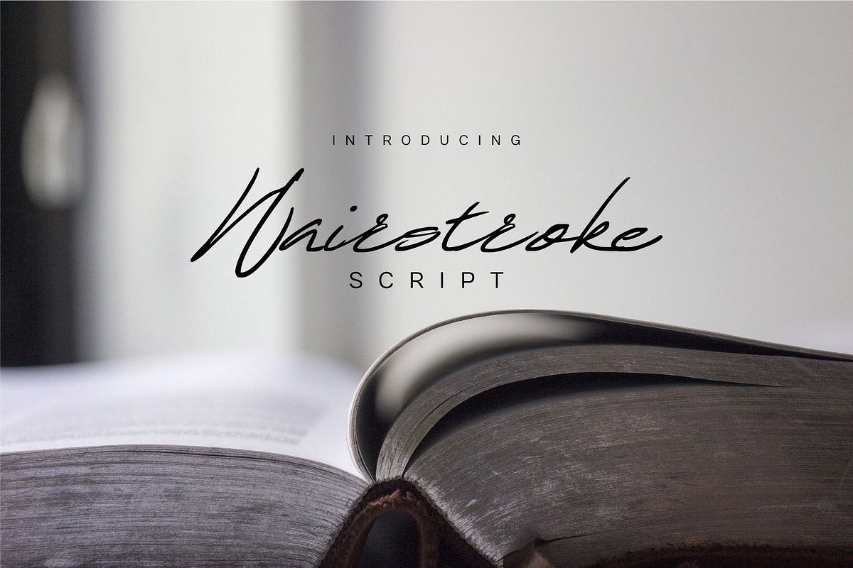 Hairstroke Script in Script Fonts - product preview 8