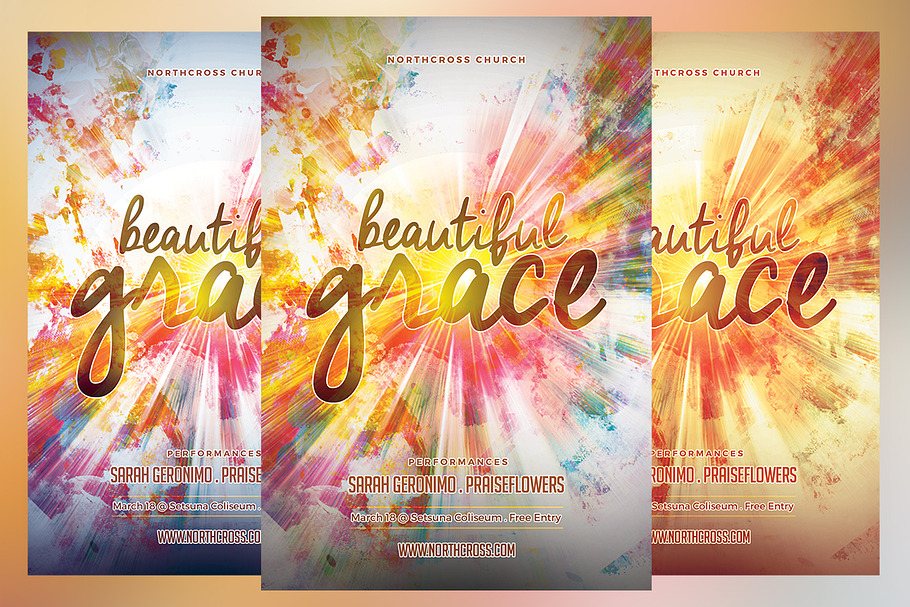 Beautiful Grace Church Flyer
