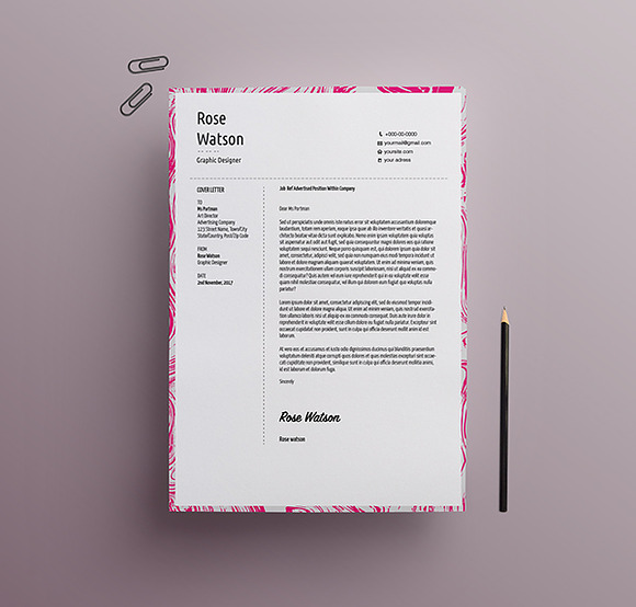 Marble (2Ver) CV/Resume Template/G in Resume Templates - product preview 4