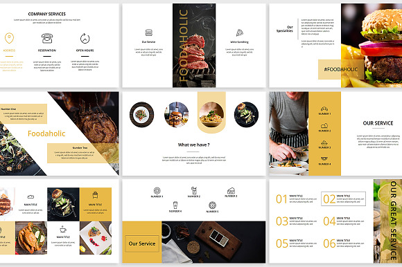 Foodaholic Creative Keynote Template in Keynote Templates - product preview 2
