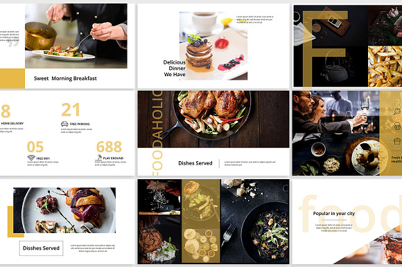 Foodaholic Creative Keynote Template in Keynote Templates - product preview 4