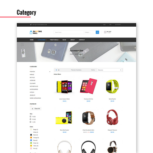 Ap Shopping Mall in Website Templates - product preview 3