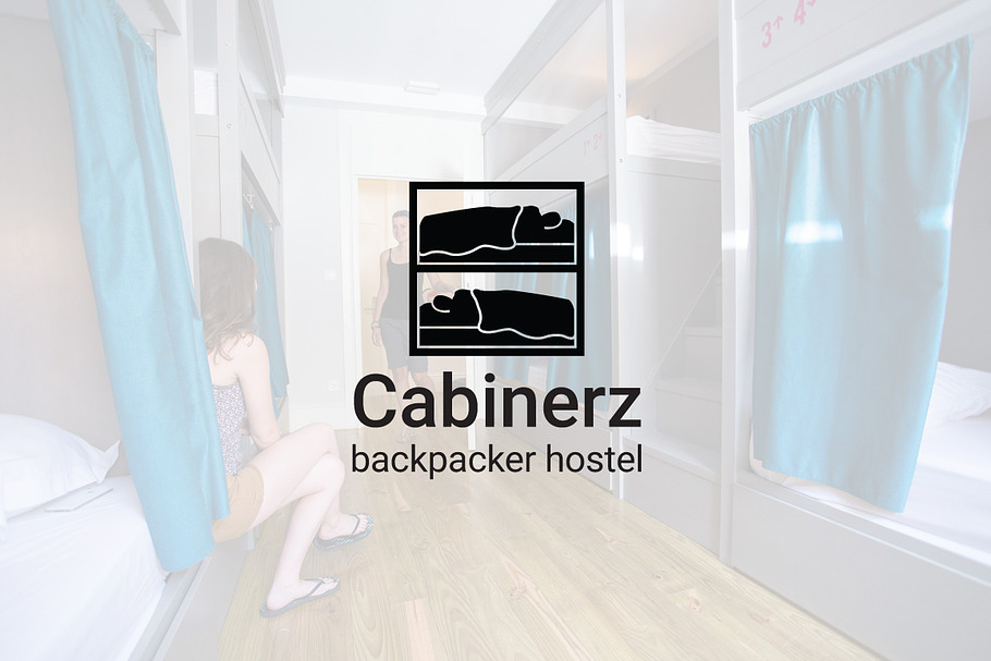 Cabinerz : Backpacker Hostel Logo in Logo Templates - product preview 8