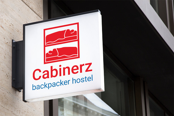 Cabinerz : Backpacker Hostel Logo in Logo Templates - product preview 1