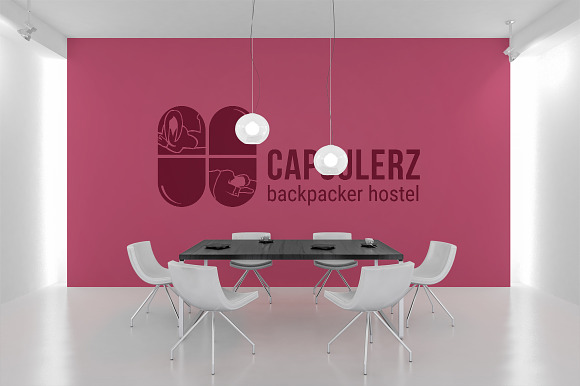 Capsulerz : Backpacker Hostel Logo in Logo Templates - product preview 2