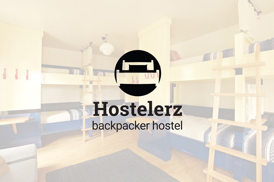 Hostelerz : Backpacker Hostel Logo in Logo Templates - product preview 8